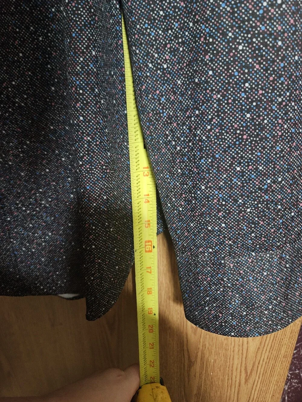 Con.struct Button Down Dress Shirt Micro Confetti Pattern 4 Way Stretch Size LG!